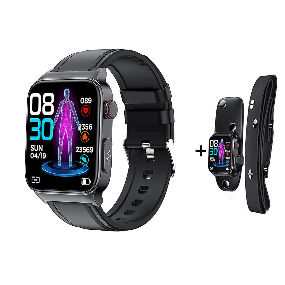 E500 Smart Watch 1.92" Color Display Blood Glucose Ecg Ppg Heart Rate Blood Pressure Blood Oxygen Ecg Bracelet 7364070266081