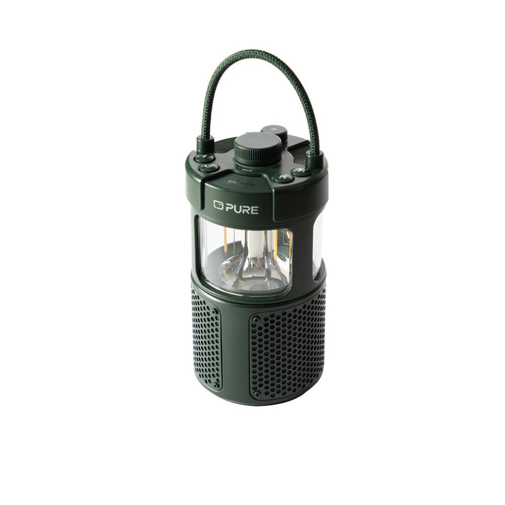 Pure Woodland Glow Waterproof Speaker & LED Lamp