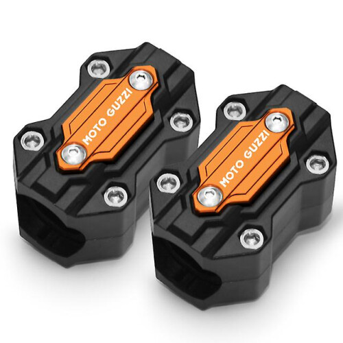 (two orange) Motorcycle Bumper Trim Block Engine Protection Accessories For Moto Guzzi V85tt V9 Roamer / Bobber / V85 Tt / V7 Stone / Special