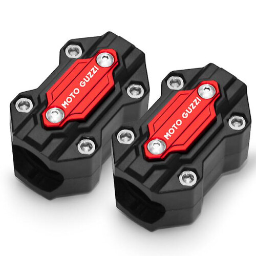 (two red) Motorcycle Bumper Trim Block Engine Protection Accessories For Moto Guzzi V85tt V9 Roamer / Bobber / V85 Tt / V7 Stone / Special