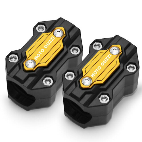 (two golden) Motorcycle Bumper Trim Block Engine Protection Accessories For Moto Guzzi V85tt V9 Roamer / Bobber / V85 Tt / V7 Stone / Special