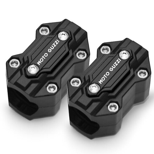 (two black) Motorcycle Bumper Trim Block Engine Protection Accessories For Moto Guzzi V85tt V9 Roamer / Bobber / V85 Tt / V7 Stone / Special