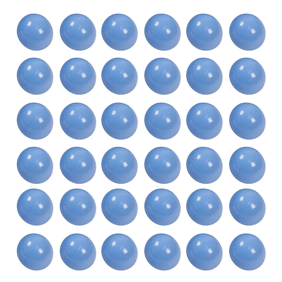 (Blue) 100Pcs Ball Pit Balls Thickened Odor-Free High Elastic Safe Bite-Resistant Entertainment Pe Material Macaron Color Pit Balls Kids Gift Blue