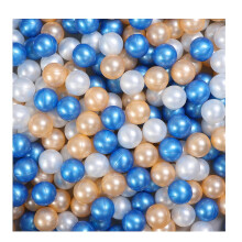 (Blue White) 100pcs Ball Pit Balls Thickened Odor-free High Elastic Safe Bite-resistant Entertainment Pe Material Macaron Color Pit Balls Kids Gift