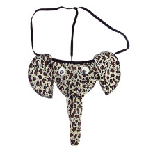 (Leopard) Men Sexy Briefs Elephant Cartoon G-string Novelty Underwear
