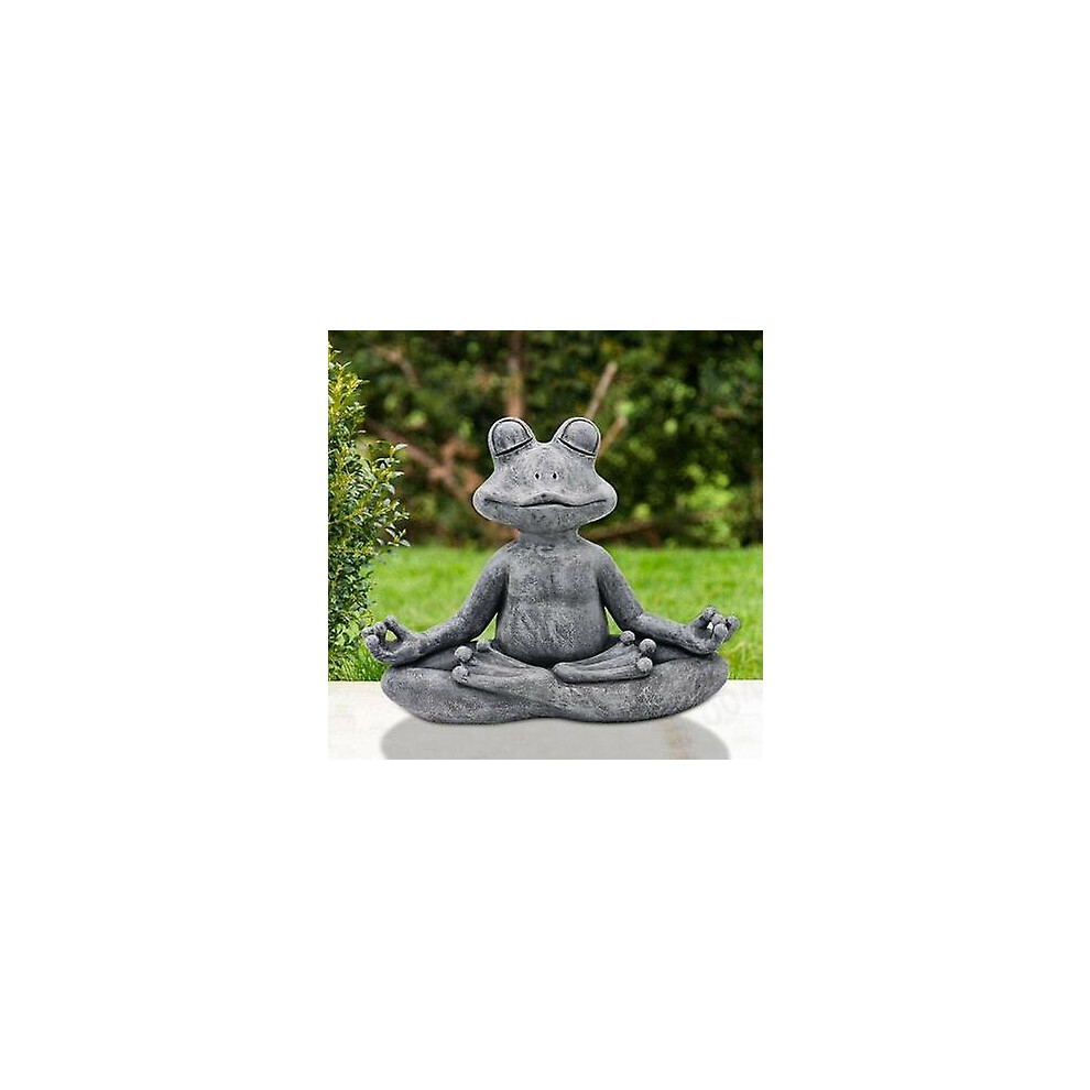 Meditating Frog Statue Garden Ornament Outdoor Buddha Zen Yoga Frog Garden Figurine- Indoor Home Garden Sculpture Gifts For Home,patio,deck,yard Decor