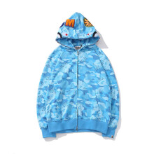 (M, 5) BAPE Shark Head Ape Head Zipper Top Color Complete Sweater 3D Sweater Zipper Hoodie2