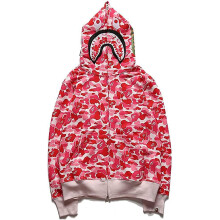 (L, 7) BAPE Shark Head Ape Head Zipper Top Color Complete Sweater 3D Sweater Zipper Hoodie2