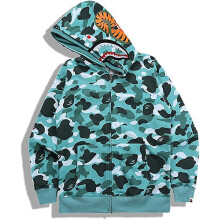 (L, 6) BAPE Shark Head Ape Head Zipper Top Color Complete Sweater 3D Sweater Zipper Hoodie2