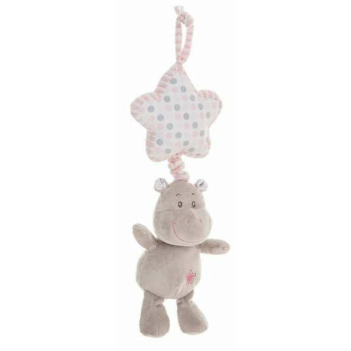 Rattle Cuddly Toy Hippopotamus 35 Cm Pink