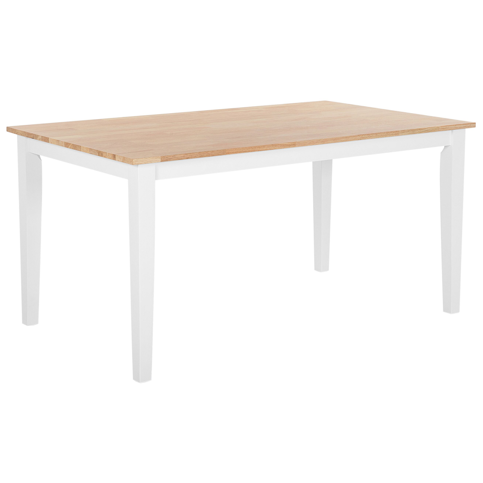 Dining Table GEORGIA White 150 cm 90 cm Wood