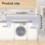 Ironing Board Wall Rack - Wall Rack - For Laundry Room - Black (white) 5