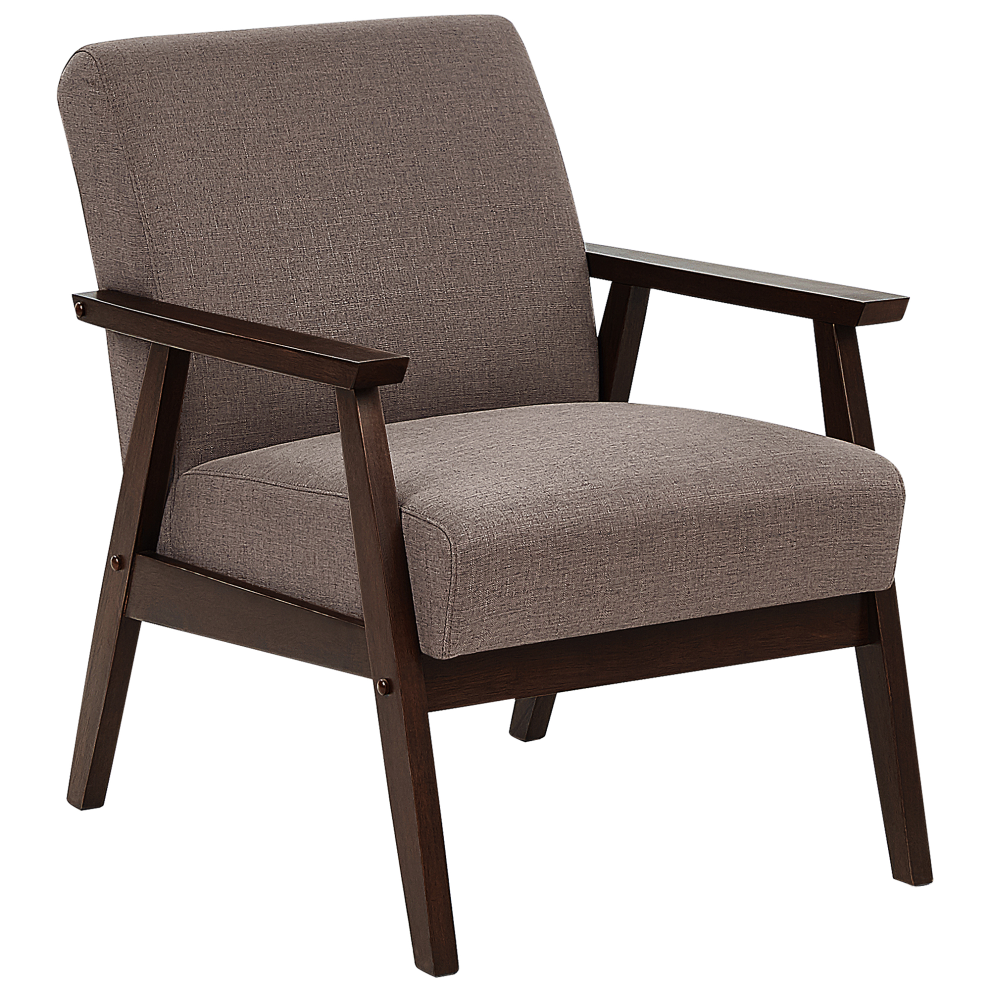 Fabric Armchair Brown ASNES