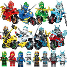 Phantom Ninja Motorcycle Building Block Minifigure 8pcs Building Block Toy