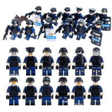Toy building blocks police SWAT Military Army particle building block minifigure model with Weapons