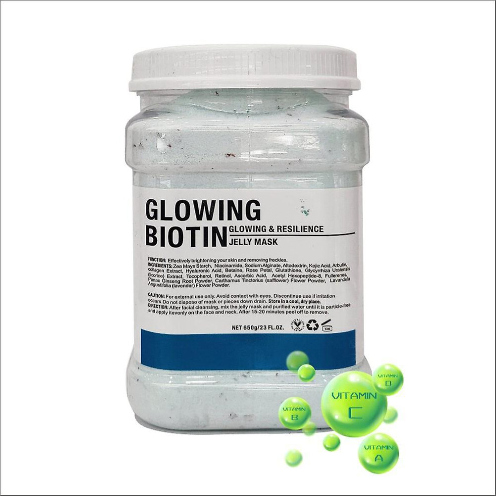 (Glowingbiotin) Hydro Jelly Mask Facial Spa, Collagen, Hyaluronic Skin Hydration Skin Care