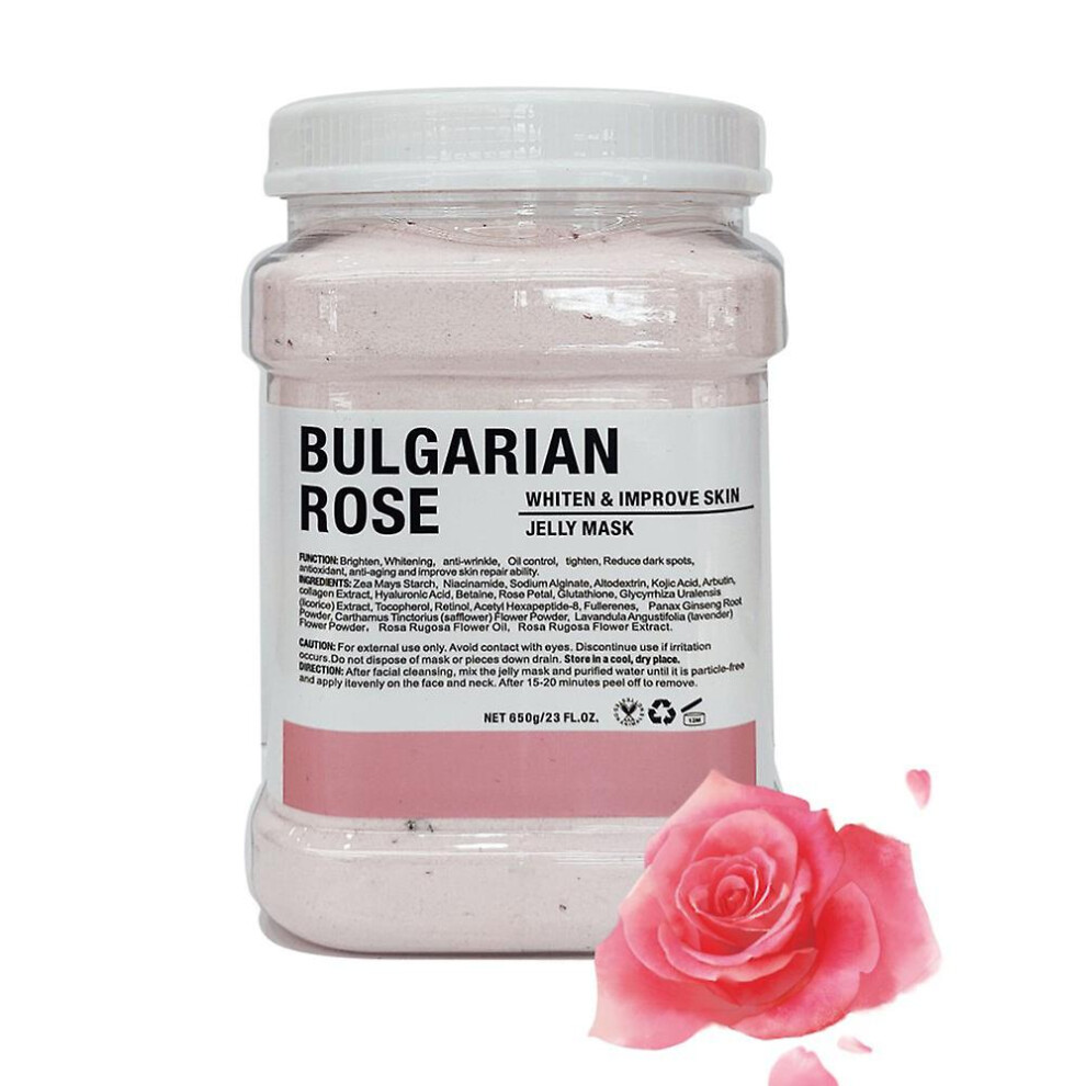 (Rose) Hydro Jelly Mask Facial Spa, Collagen, Hyaluronic Skin Hydration Skin Care