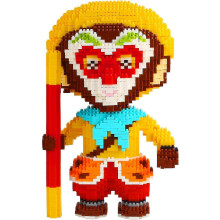 Small Particle Building Block Toy Children's Toy Diy Monkey King Building Block Toy