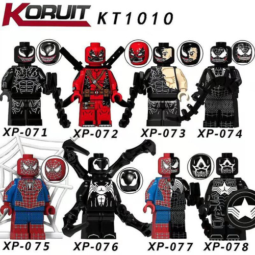 8pcs Puzzle Blocks Deadpool Building Block Toys