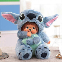 Cartoon Monchhichi Stitch Plush Doll Kawaii Soft Plush Doll Toy for Children