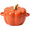 Ceramic Pumpkin Bowl, Individual Casserole, Baking Bowl for Oven Bakeware with Lid 1