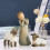 Little Shepherdess Sculpted Hand-Painted Nativity Figures 3-Piece Resin 4