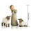 Little Shepherdess Sculpted Hand-Painted Nativity Figures 3-Piece Resin 2