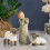Little Shepherdess Sculpted Hand-Painted Nativity Figures 3-Piece Resin 3