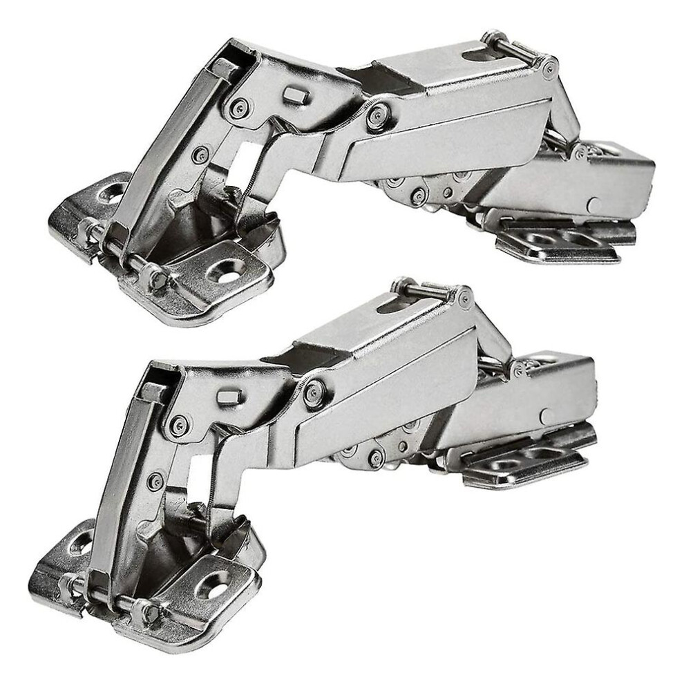 2Pcs 175 Degree Hinges Frameless Cabinet Doors Hinges Concealed Hydraulically Adjustable Mounting 7364070296217