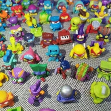 10pcs/lot Super Zings Anime Trash Dolls Action Figures 3cm Model Toy Kids Playing Superzings Garbage Mini Doll Christmas Gift
