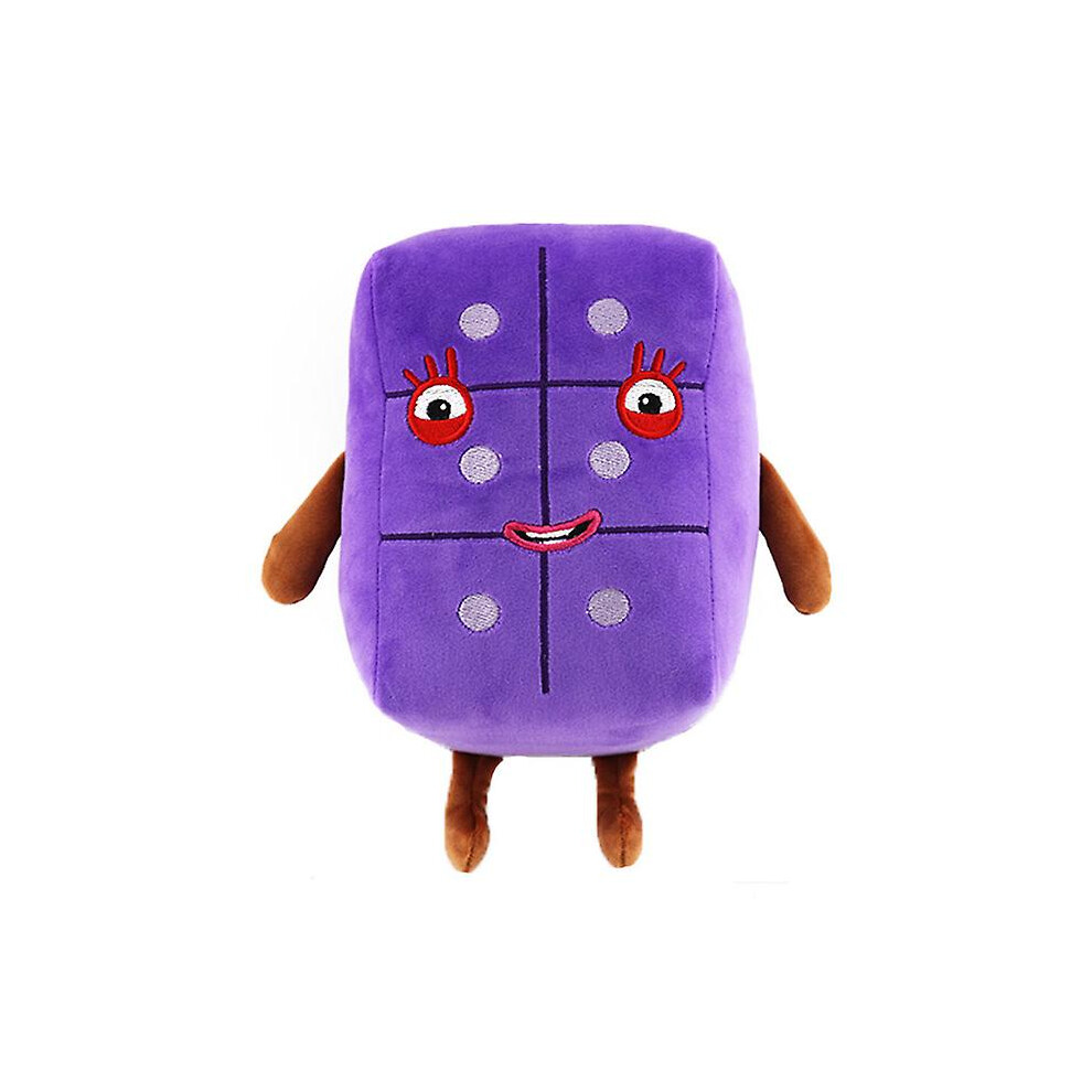 (Six 23cm) Numberblocks Plush Doll Educational Stuffed Number Blocks Toys Kids Gift Toys Kids Gift Cute Plush Toy-image-OPC-PFRVZYZ-NEW