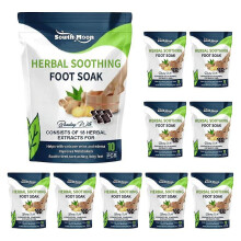 10 Pack Natural Mugwort Herb Foot Soak Soothing Herbal Drainage Ginger Bath Bag for Relieving
