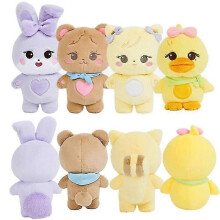 (20cm 4PCS) 20cm Black And Pink Kpop Plush Doll Jisoo Jennie Rose Lisa World Tour Bornpink Pendants Stuffed Plushie Toy Pillow For Fans Gift