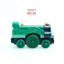 (EMILY) Thomas And Friends Wooden Pocket Toy Train Model Toys Molley Gold Diesel Lady Toby Track Train Toys For Boys Children Birthday Gifts