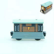 (toby) Thomas And Friends Wooden Pocket Toy Train Model Toys Molley Gold Diesel Lady Toby Track Train Toys For Boys Children Birthday Gifts