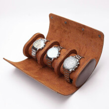3 Slots Watch Box Storage Box Chic Portable Travel Roll Detachable Display Case Wristwatch Pouch Holder for Watches Accessory