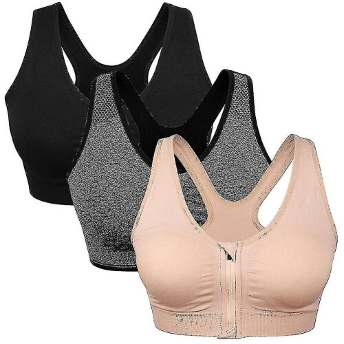 Women's Zip Front Sports Bra _v
