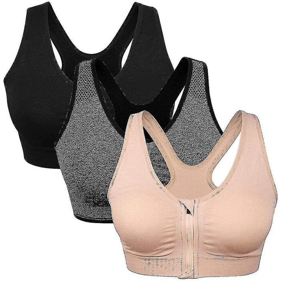 Soutien-gorge de sport zippé pour femmes _v