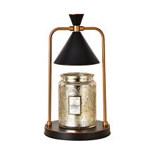 (UK, Black) Candle Warmer With Timer Iron -adjustable Brightness Us/uk/eu/ Au Plug Type Wood Living Room Bedroom Gift