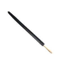 (B) Flexible Long Radiator Cleaning Brush Dust Removal Easy to Clean Bristles Wood Handle Cleaning Brush