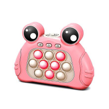 (J) Pop Push Bubble Fidget Sensory Toys Whack A Mole Music Quick Press Bubble Game Machine Squeeze Stress Relief Toy For Kids Adult