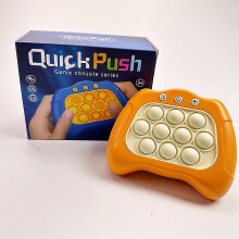 (B) Pop Push Bubble Fidget Sensory Toys Whack A Mole Music Quick Press Bubble Game Machine Squeeze Stress Relief Toy For Kids Adult
