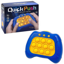(C) Pop Push Bubble Fidget Sensory Toys Whack A Mole Music Quick Press Bubble Game Machine Squeeze Stress Relief Toy For Kids Adult