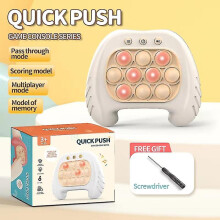 (K) Pop Push Bubble Fidget Sensory Toys Whack A Mole Music Quick Press Bubble Game Machine Squeeze Stress Relief Toy For Kids Adult