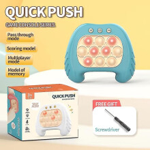 (L) Pop Push Bubble Fidget Sensory Toys Whack A Mole Music Quick Press Bubble Game Machine Squeeze Stress Relief Toy For Kids Adult