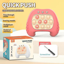 (M) Pop Push Bubble Fidget Sensory Toys Whack A Mole Music Quick Press Bubble Game Machine Squeeze Stress Relief Toy For Kids Adult