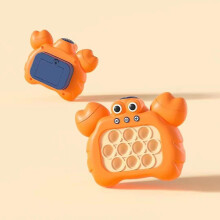 (F) Pop Push Bubble Fidget Sensory Toys Whack A Mole Music Quick Press Bubble Game Machine Squeeze Stress Relief Toy For Kids Adult