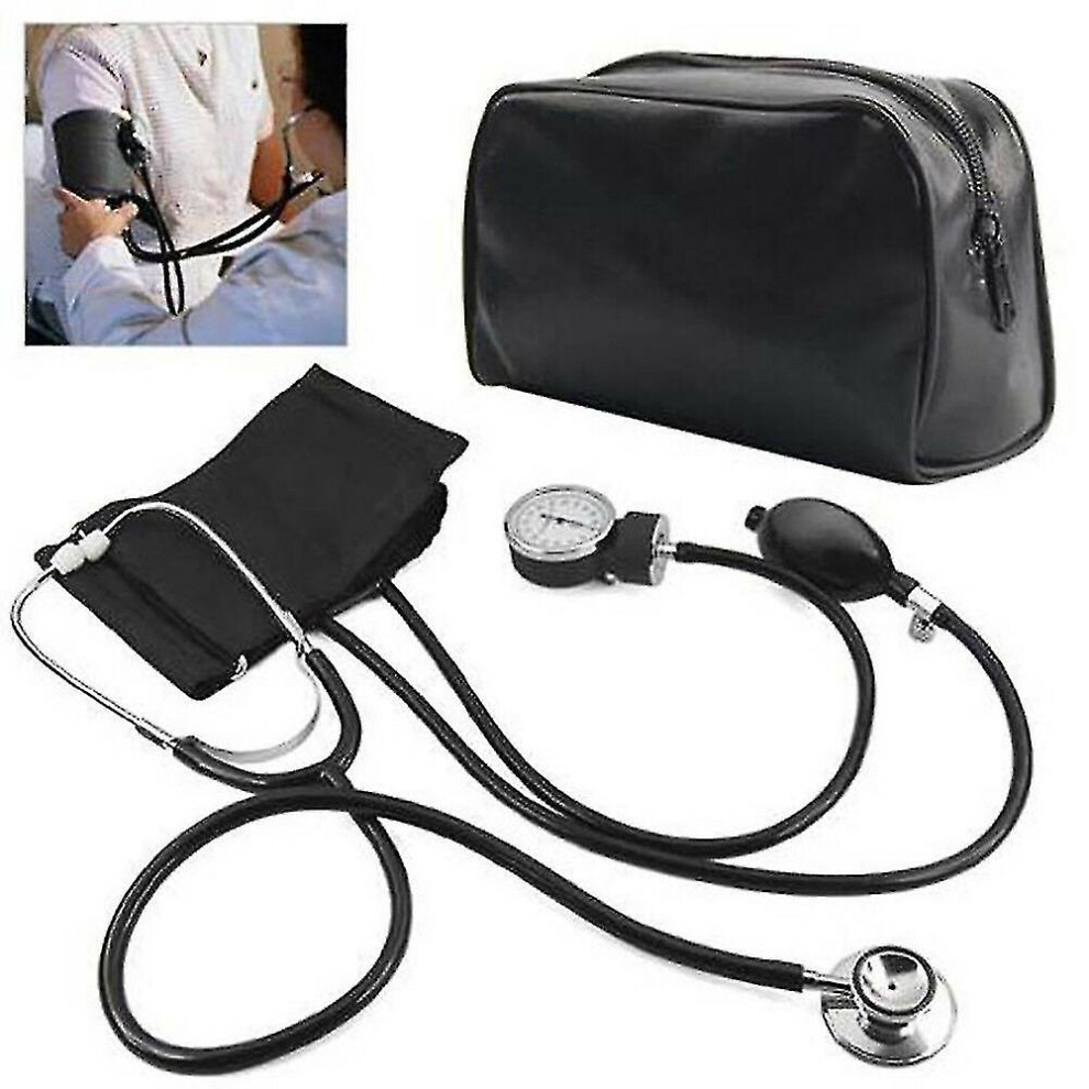Manual Blood Pressure Monitor Diastolic Sphygmomanometer With Standard Cuff And Stethoscope Home Health Monitor