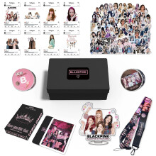 (B) 161 Pcs Black Pink Born Pink Album Gift Box Set Blink Fans Gift Merchandise Photocards Birthdays Party Decorations Kpop Lanyard Stickers