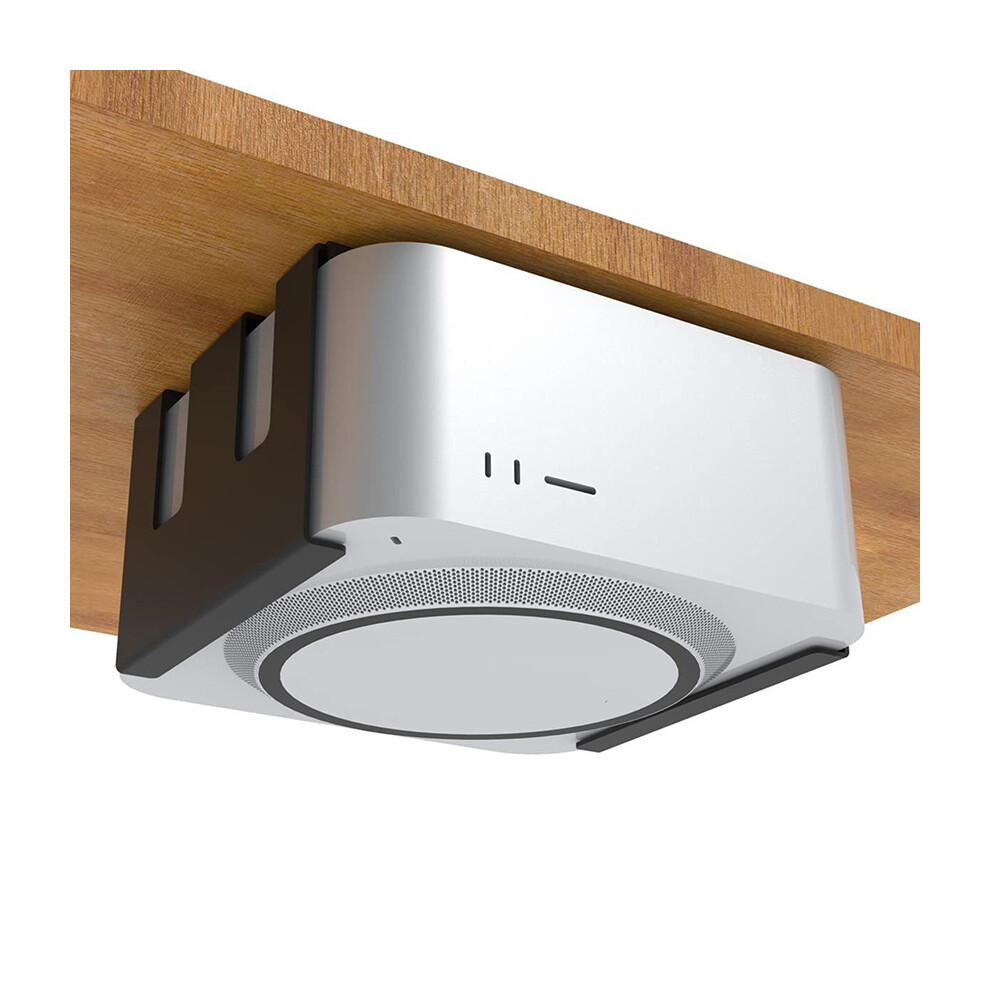 Speaker Bracket Under Table Metal Hanging Shelf Storage for Mac Studio Wall Mount Bracket Cooling Ventilation Accessories